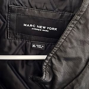 Andrew Marc New York Men's faux leather jacket